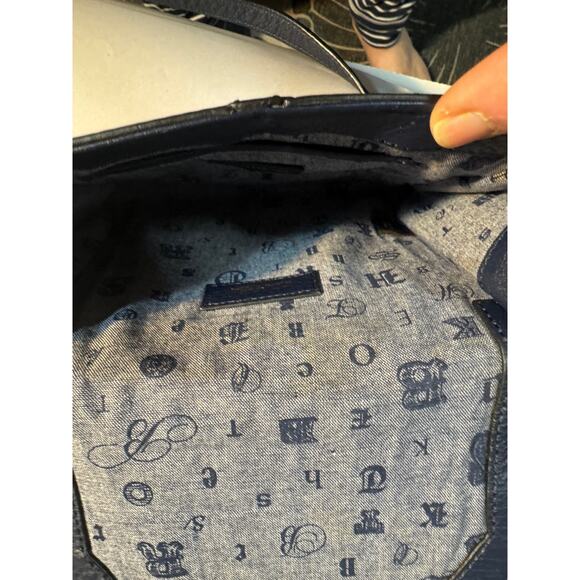 Brooks Brothers Genuine Leather Crossbody Bag Navy | Rare Style - Picture 5 of 6